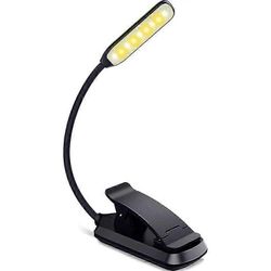 Lukulamppu, 9 LED:n ladattava lukuvalo kosketusanturilla, portaaton himmennyskirjavalo 3 väritilalla, musta