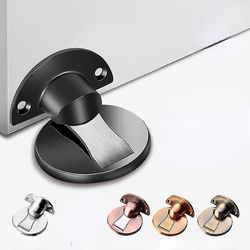 Jying 1 Pc Magnet Door Stopper Punch Gratis rustfrit stål Dørstop Doorstop Møbler Hardware 5 farver til rådighed Dørholder Multi-farve Sort