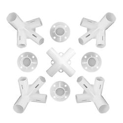 Varaosat 3x3m huvimaja, markiisi, teltta, jalka, kulma, keskiliitin 25/19mm 9 kpl