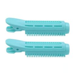 2pcs Hair Curler Clips Klemmer Rødder Perm Stænger Styling Rollers Fluffy Diy Hair Tools Hair Root Volume Clip Hår klip til kvinder Blå