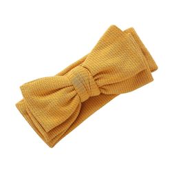 Baby Bowknot Pannband Infant Boy Girl Bomull Hårband Kiddie Hårtillbehör Gratis frakt Ingefära