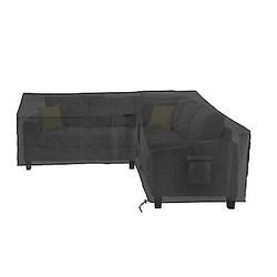 L Shape Garden Sofa Dekker Utemøbler Støv Cover Vanntett (L shapee 270x270x90cm)