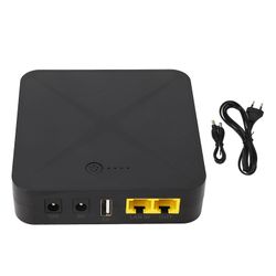 Mini Ups 5v 9v 12v 48v Poe Port Uafbrydelig strømforsyning 8000mah 18wh Ups Batteri Backup til kamera router modem EU Plug 220v