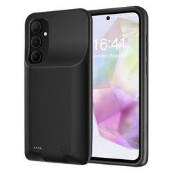 H6y 10000mAh varavirtalähde Samsung Galaxy A35 5G:lle, ulkoinen akku, U1E-pakkaus, TPU-puhelinkotelo