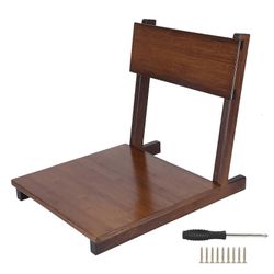 Tatami-tuoli, sileästi kiillotettu, kallistuva selkänoja, Phyllostachys Pubescens, japanilainen tuoli, pähkinäpuu