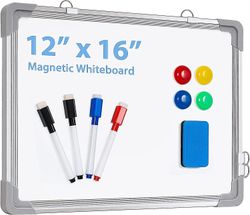 Magnetisk liten whiteboard mini A3 whiteboard 40 x 30 cm hängande dubbelsidig whiteboard