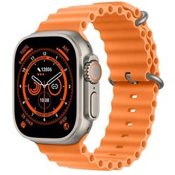 T800 Ultra Smart Watch miehille Naiset Urheilu Fitness BT Call Smartwatch Apple Andriod -puhelimelle PK T900 i8 Pro Max Series 8 Oranssi