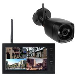 602D11 7-tuumainen neljän näytön langaton näyttö, jossa 1 WiFi-suojaus yönäkökamera, EU-pistoke