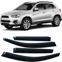 4kpl auton tuulenohjaimet, Mitsubishi ASX 2010-2017 2018 2019 auton sivuikkunan visiiri aurinkosuoja varjostin suoja kansi auton sivuikkunan ohjain