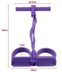 Ruili Sit-up Bodybuilding Expander Leg Exerciser Pull Rope Home Gym Udstyr Lilla