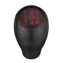 5-nopeuksinen manuaalinen auton vaihdenuppi vaihdevivun kahvasauva Peugeot 504 505 309 205 CTI ABS:lle Musta & punainen