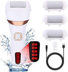 Grape Pp Elektrisk fod Callus Remover Kit, genopladelig fodpleje