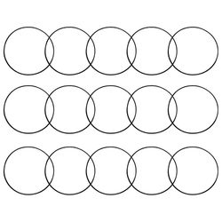 15pcs Motor Drive Belt Udskiftning for Ecovacs Deebot De55 De53 Dn33 Dn55 Robotic støvsuger tilbehør dele