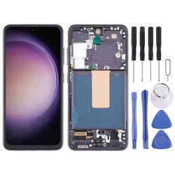 Samsung Galaxy S23 SM-S911B LCD-näytölle kehyksellä, ei tue sormenjälkitunnistusta