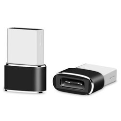 Initially 2pcs Mini Usb-c Flash Drive Type-c Usb 2.0 Mandlige til type-c Kvindelige Konverter Adapter Adapter Computer telefonadapter mørk himmel sort