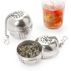 2stk rustfrit stål mesh te infusionskugle