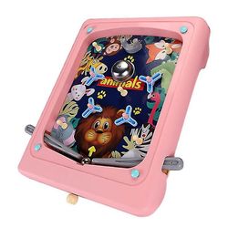Coosilo Creative Children's Pinball Game Cartoon Håndholdt Game Machine Maze Ejection Score Machine Pink