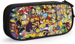 Kerota S-im-ps-on laukku kynäkotelo kestävä paperitavarapussi taitettava kynä pussi koulun toimisto kynälaukku suurikapasiteettinen lyijykynä kotel...