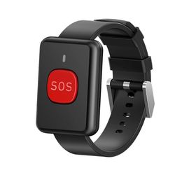 433.92MHz rannekellon puhelu RF RC -lähettimen kellon soittopainike langaton SOS-hätäpainike vanhuksille musta