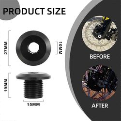 Etuhaarukan akselin mutteri Surron Ultra Bee Etupyörän akselin mutterit Ruuvit Dirt Bike -osat Musta