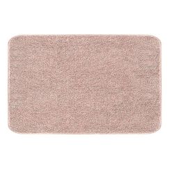 Eveltek Badeværelse tæpper Blød absorberende skridsikker fluffy tyk bademåtte til badekar Pink 80CM*120CM