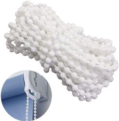10yards rulle og romersk skygge blind beaded kæde snor Hvid plast rulle blind beaded Kæde Reparation rullegardin perle reb 7M