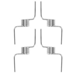 Oven jousi Jääkaapin oven jakajan jousi kiinnityskäyttöön 4kpl Hopea 5.00X2.50X0.90CM