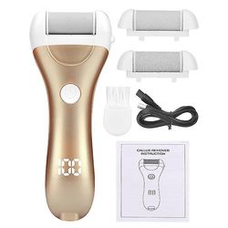 Ebox Elektrisk fodfil til hæle - pedicure callus remover til død, hård hud Golden