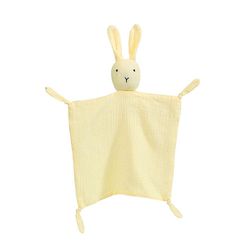 Bestdaily Bunny Security Tæppe Soft Baby Unisex Gaver Til Nyfødte Drenge Og Piger Snuggle Toy Blød & Åndbar Lys gul