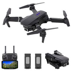 ls-e525 rc drone med kamera 4k kamera wifi fpv drone hovedløs tilstand højde hold gestus foto video spor flyvning 3d filp rc qudcopter sølv 4k syng