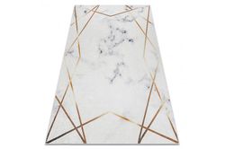 RugsX ANDRE 1220 vasketæppe Marmor, geometrisk skridsikker - hvid 160x220 cm