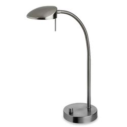 Firstlight Lighting Milan LED 1 Let bordlampe børstet stål