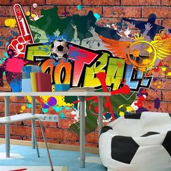 IlyDecor Carta da parati graffiti street art - Fodboldfans! 300x210
