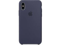 Silikoni puhelimen kotelo Iphone X & Iphone Xs MidNight sininen