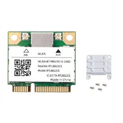 Kaksikaistainen mini pcie RTL8822CE 1200Mbps WiFi-kortti Bluetooth 5.1 langaton sovitin 802.11ac kannettavalle tietokoneelle Vihreä