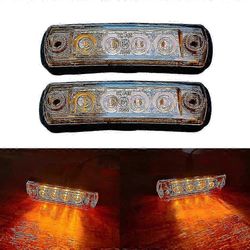 2kpl 24v led-aurinkovalot miehelle tgx tgl tgs kuorma-auton aurinkolamppu oem- 81252606121 man ohjaamovalot 2 kpl meripihka B