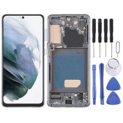 LCD-näyttö kehyksellä Samsung Galaxy S21 5G SM-G991: lle