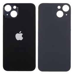 IPhone 13 6.1 tuuman akkukotelon kannen korjausosa (kameran linssin rengasreiän vakioversio) Musta iPhone 13 6.1 inch