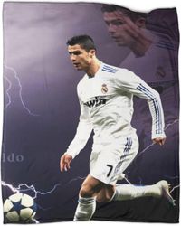 Jalkapallon supertähti Cristiano Ronaldo Lasten vuodevaatteet Pehmeä lämmin ja viihtyisä heittohuopa oleskelutilaan,olohuoneeseen,sohvaan,sohvaan l...