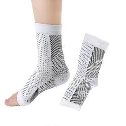 2023 Uusi neuropatia Kompressio nilkkakaari Tukisukat Urheilu Valkoinen L XL