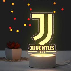 Juventus Jalkapallo Yö Kevyt Luova Fanien koristelu JalkapalloSeura ympäröivä koriste syntymäpäivä lahja