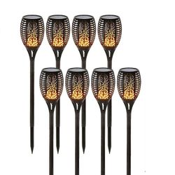 Mikasa Solar Flame Style græsplæne vandtæt lampe 8pcs