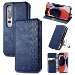 Gangxun Sag Til Xiaomi Mi 10/10 Pro Flip Cover Tegnebog Flip Cover Tegnebog Magnetisk beskyttende handytasche sag Etui - Blå