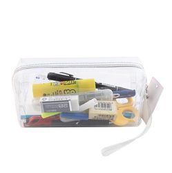 Yunshu Transparent Candy Color Blyant sag stationær taske Office Colleage Voksen Teen Student Gennemsigtig
