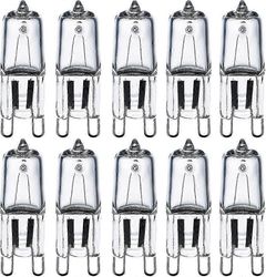 G9 halogeenipolttimot 28w (29w) 230v 2800k lämmin valkoinen himmennettävä, G9 kapselipolttimot kattokruunuihin, lamput, pöytävalaisimet, 10 kpl pak...