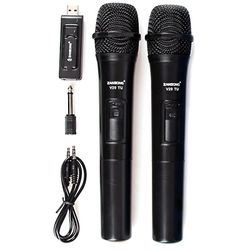 Zansong Uhf Usb 3,5 mm trådløs mikrofon Megafon håndholdt mikrofon med modtager til karaoketale L