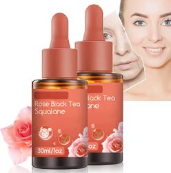 Duqi Rose Black Tea Squalane æterisk olie, Rose Black Tea Squalane olie, Rose Black Tea Squalane serum Hydrering Opstrammende 2PCS