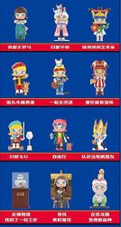 Bicaco Popmart Molly Fantasy Wandering Series Blind Box Action Anime Figurer Gæt taske Caixas Supresas Model Fødselsdagsgaver Kawaii dukke 12 stk s...