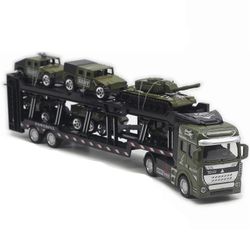 Armeijan kuorma-auto lelut autot pojille säiliö sotilaskuorma-auto ajoneuvo mini auto lelut lapsille lapsi tyttö poika leikkiä Armeijan vihreä