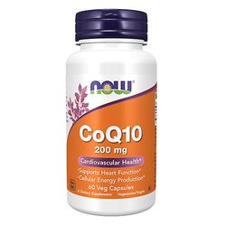 NOW Foods Nu Foods Coq10, 200 mg, 60 Vcaps (Pakke med 1)